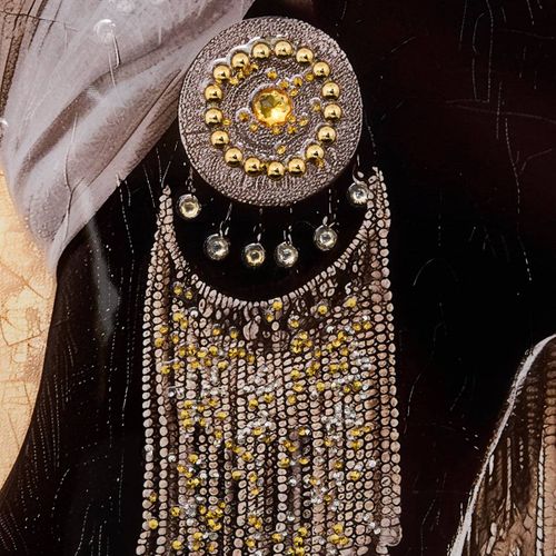 Toile Imprimée Mercury Doré 60x60cm