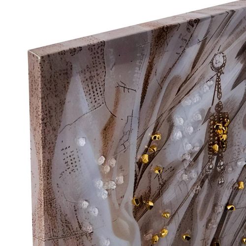 Toile Imprimée Mercury Doré 60x60cm