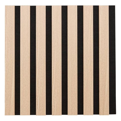 Set De 3 Panneaux Muraux Décoratifs Colva 30x30 Cm - Beige Fond Noir