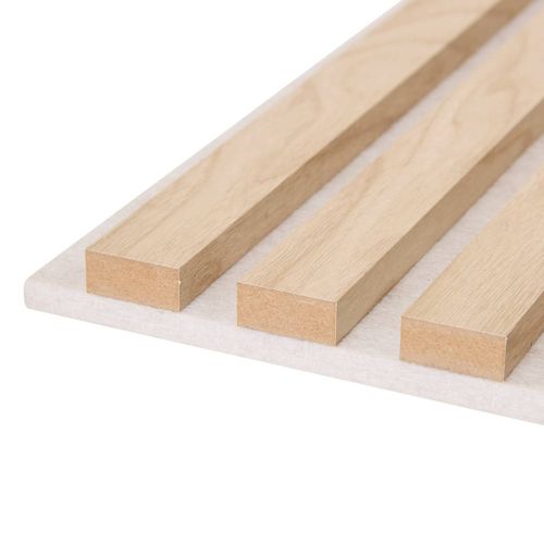 Set De 3 Panneaux Muraux Décoratifs Colva 30x30 Cm - Beige Fond Gris