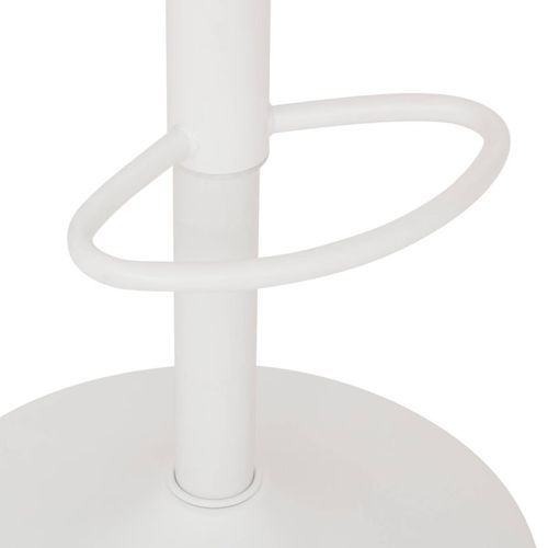 Tabouret De Bar Ilsa Ajustable Blanc Et Ivoire