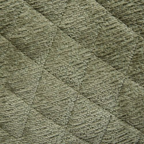 Fauteuil Repas Tissu Chenille Kaki Marlo