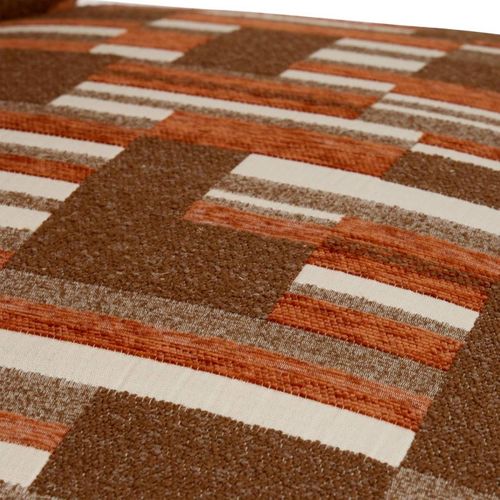 Fauteuil En Chenille Avec Pieds En Bois Effet Noyer Calix - Marron