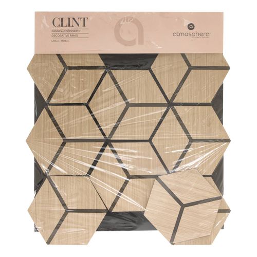 Panneau Mural Décoratif Clint 56x69 Cm - Beige