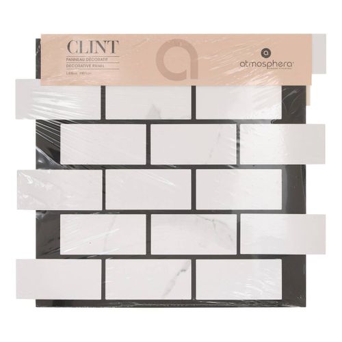 Panneau Mural Décoratif Clint 61x69 Cm - Gris