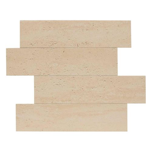 Lot De 2 Stickers Effet Travertin "cary" 30x38cm Beige