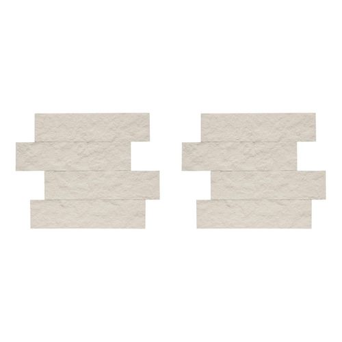 Lot De 2 Stickers Effet Pierre "cary" 30x38cm Beige
