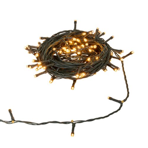 Guirlande Lumineuse Extérieur 10 Mètres 100 LED Jaune Ambre 8 Jeux De Lumière