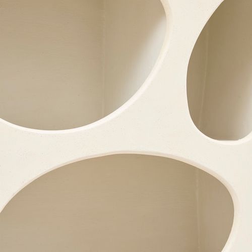 Meuble Étagère 6 Niches Forme Organique Chesni - Ivoire