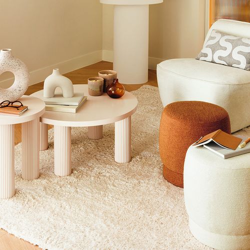 Table Basse D70 Crème Tella Atmosphera