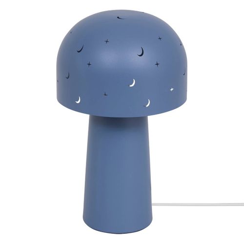 Lampe Droite Champignon Starry H.27cm Bleu