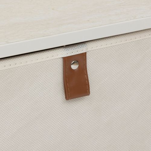 Commode Basse 5 Tiroirs Tissa Beige