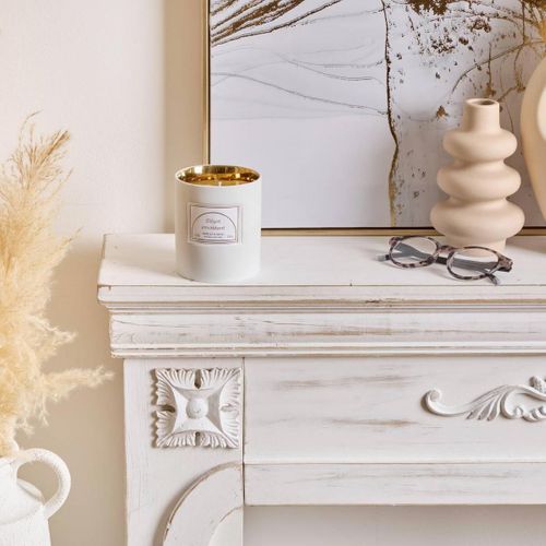 Bougie Parfumée En Céramique "lucia" 250g Vanille et Musc