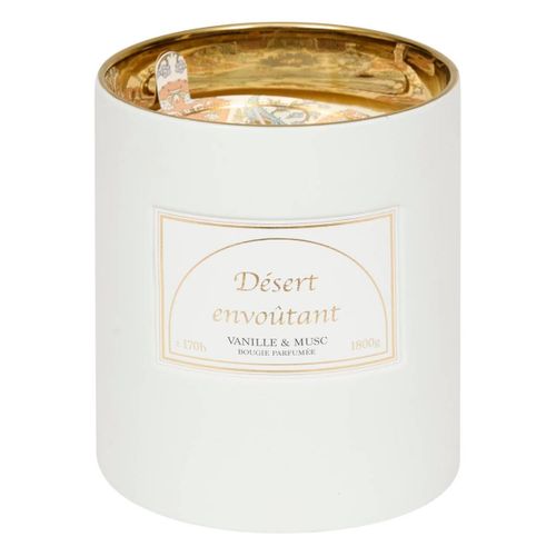 Bougie Parfumée En Céramique "lucia" 1800g Vanille et Musc