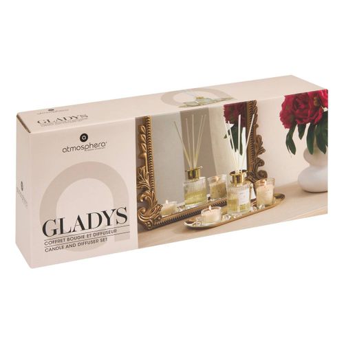 Coffret Senteur Gladys L.29,7cm Doré