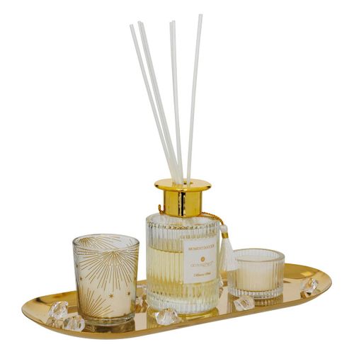 Coffret Senteur Gladys L.29,7cm Doré
