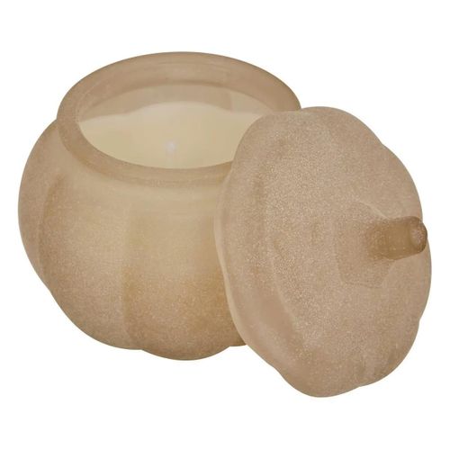 Bougie Parfumée En Verre "citrouille" 100g Sapin et Eucalyptus