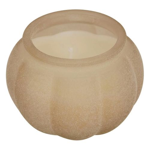 Bougie Parfumée En Verre "citrouille" 100g Sapin et Eucalyptus