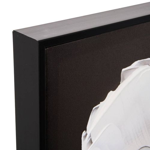 Toile Peinte Encadrée Mao Noir Et Blanc 116x75cm