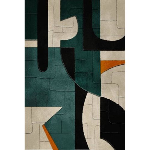 Toile Peinte Encadrée Kelton Vert 58x78cm