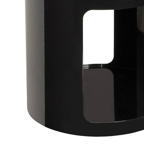 Table D'appoint Ashdal Noir 32,5x32,5cm
