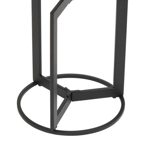 Table D'appoint Tusco Noir 35x35cm