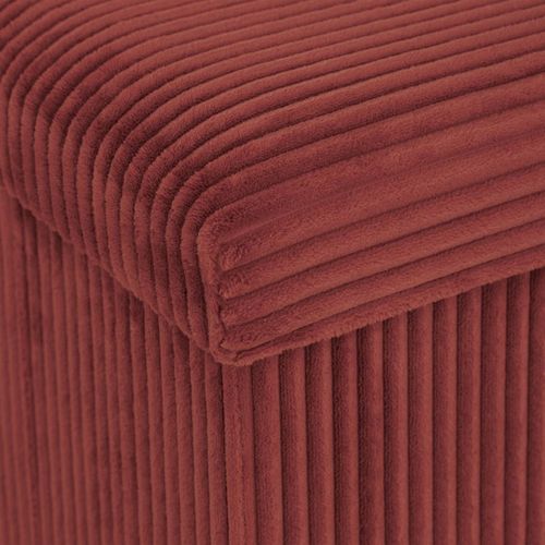 Pouf Pliant Double Arum Côtelé 76 X 38 Cm Ambre