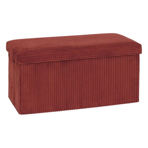 Pouf Pliant Double Arum Côtelé 76 X 38 Cm Ambre
