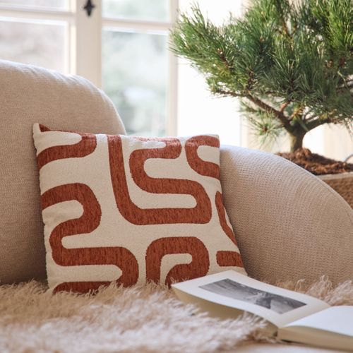 Coussin 40x40 cm SAFINA Ambre