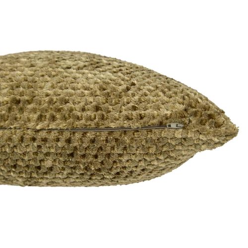 Coussin Jacquard En Flanelle "lyno" 40x40cm Kaki