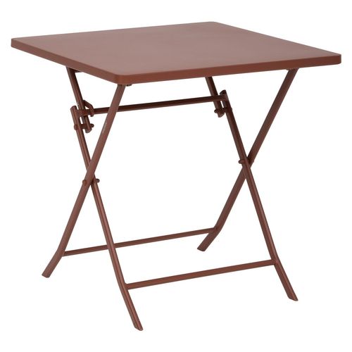 Table De Jardin Pliante Carrée 2 Places Greensboro - Acajou
