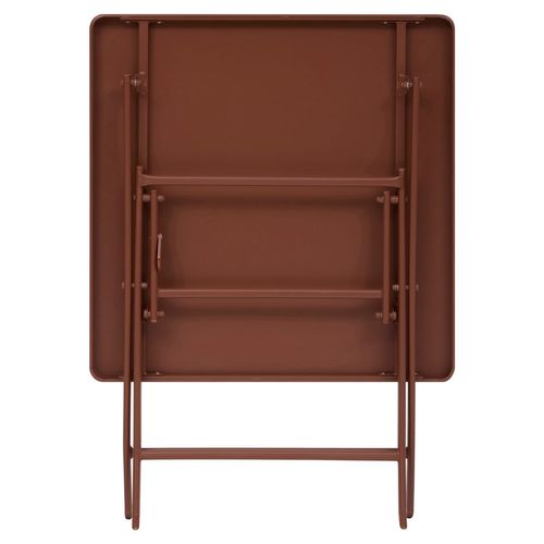 Table De Jardin Pliante Carrée 2 Places Greensboro - Acajou