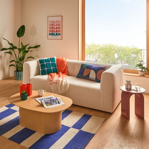 Canapé Fixe Zenia - 3 Places - Ivoire