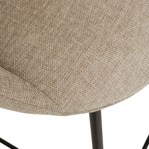 Tabouret De Bar Amago Haut Tissu Beige