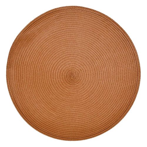 Set De Table Rond "tressé" 38cm Terracotta