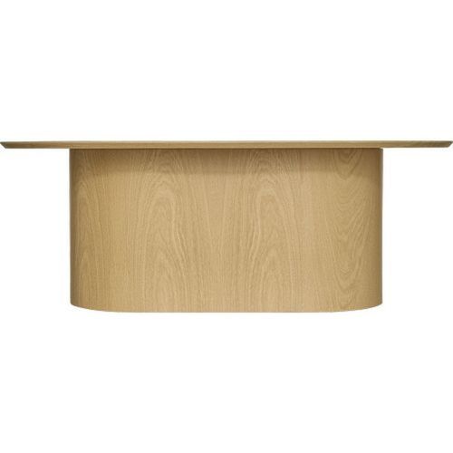 Table Basse Ovale En Bois Lee - Beige