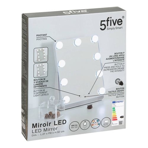 Miroir Pivotant LED Holly L27cm