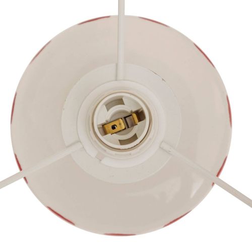 Lampe à Poser Champignon Secteur Frida Rouge Grenat H47cm