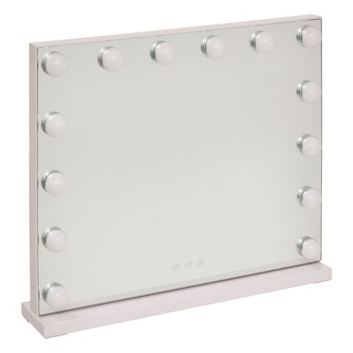 Miroir de maquillage LED 50 cm HOLLY Blanc