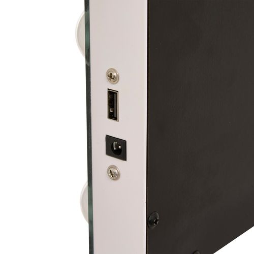 Miroir de maquillage LED 50 cm HOLLY Blanc