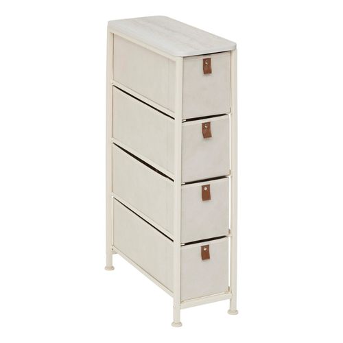 Rangement 4 Tiroirs Tissa Beige