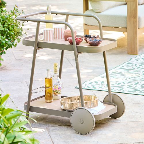 Desserte De Jardin à Roulettes En Aluminium Easiness - Café
