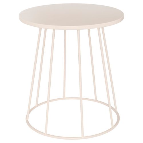 Table à Café D38 Cm Latte Métal Beige Atmosphera