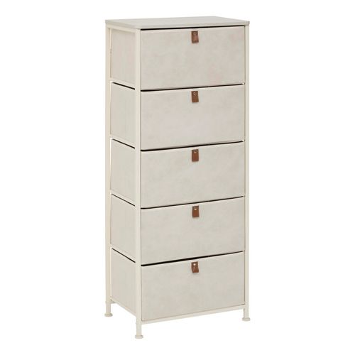 Chiffonnier 5 Tiroirs Tissa Beige