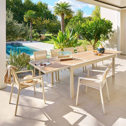 Table De Jardin 12 Places Piazza Extensible Argile