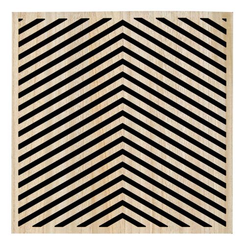 Panneau Décoratif Mural Eileen 58x58cm Chevrons