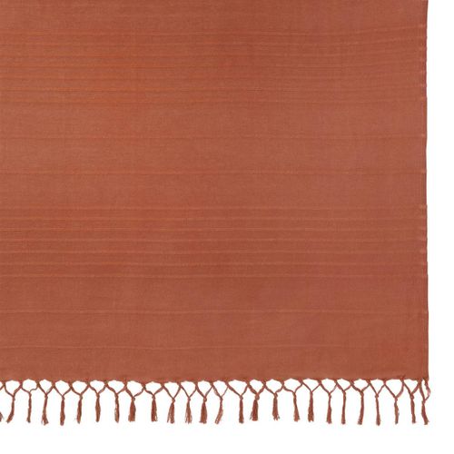 Jeté De Lit Anjali 220x160 Terracotta En Coton