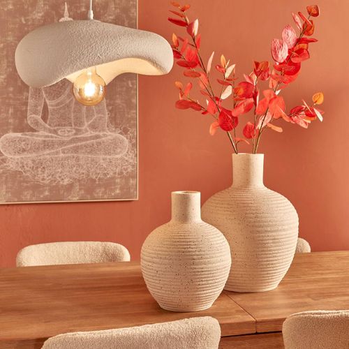 Vase Ted Boule 26x26x33 Cm Blanc