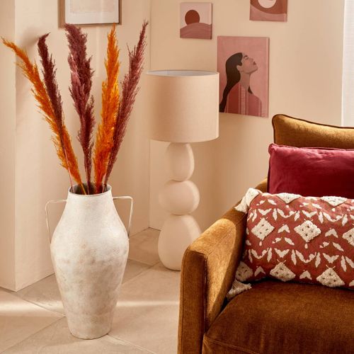 Vase Glady En Acier 37,5x33,5x58,5 Cm Gris