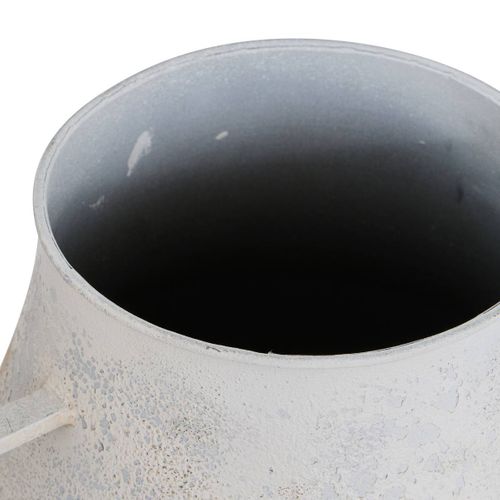 Vase Glady En Acier 37,5x33,5x58,5 Cm Gris